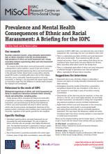 Prevalence and Mental Health Consequences of Ethnic and Racial Harassment: A Briefing for the IOPC